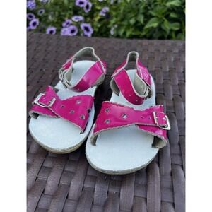 Kid's Sun-San Sweetheart Sandals Saltwater Sandals in Fuchsia Pink Size 8